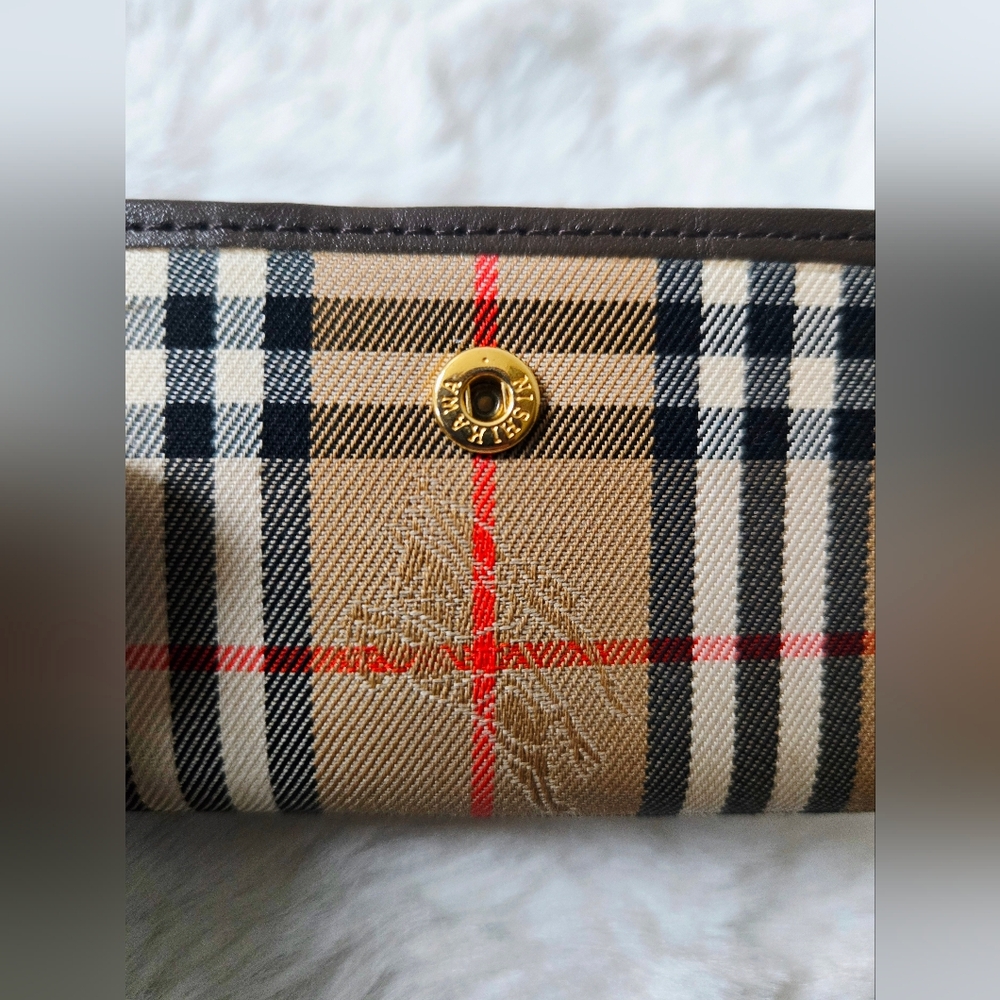Burberry Tan and Brown Checkered Key Case - Picture 6 of 14